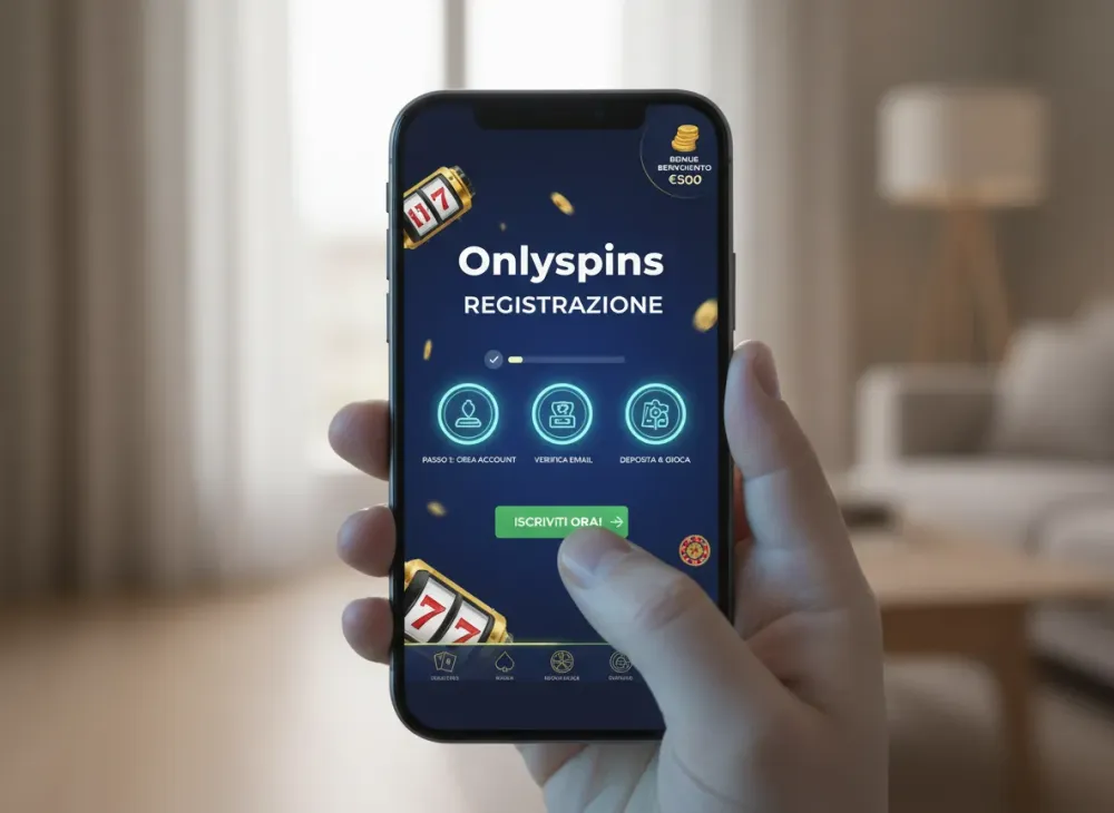 Onlyspins registrazione come iscriversi passo per passo